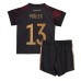 Německo Thomas Muller #13 Dětské Oblečení Venkovní Dres MS 2022 Krátkým Rukávem (+ trenýrky)